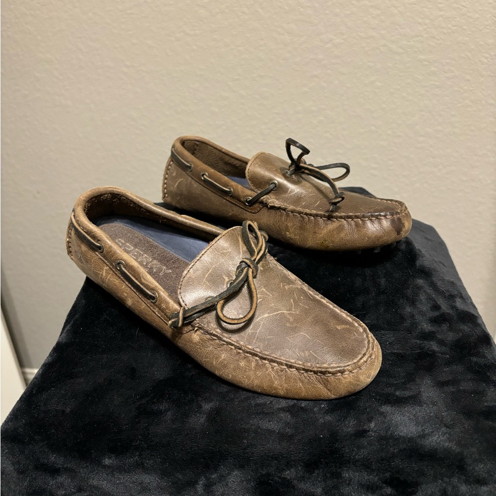Men's Brown Leather Loafers NWOT